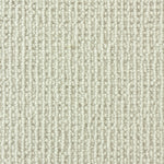 Wool broadloom carpet swatch in a chunky loop weave in white.