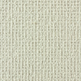 Wool broadloom carpet swatch in a chunky loop weave in white.