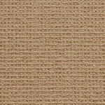 Wool broadloom carpet swatch in a chunky loop weave in light brown.