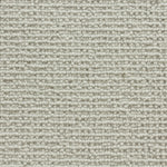 Wool broadloom carpet swatch in a chunky loop weave in dove gray.