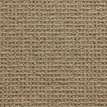 Wool broadloom carpet swatch in a chunky loop weave in gold.