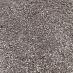 Nylon broadloom carpet swatch in a cut pile texture in silver.