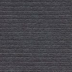 Wool broadloom carpet swatch in a chunky ribbed weave in charcoal.