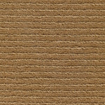 Wool broadloom carpet swatch in a chunky ribbed weave in camel.