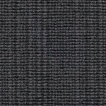 Wool broadloom carpet swatch in a chunky striped weave in dark purple and charcoal.