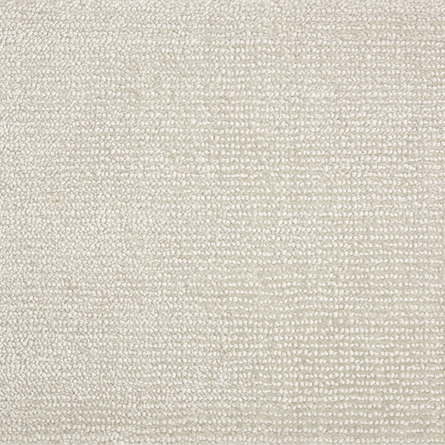 Nylon broadloom carpet swatch in a nubby textured weave in dove gray.