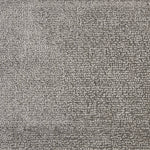 Nylon broadloom carpet swatch in a nubby textured weave in charcoal.