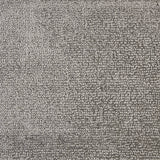 Nylon broadloom carpet swatch in a nubby textured weave in charcoal.