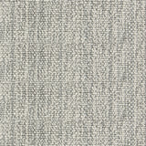 Nylon broadloom carpet swatch in a ribbed weave in mottled cream and gray.