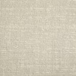 Wool broadloom carpet swatch in a chunky weave in mottled gray and cream.