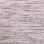 Wool-blend broadloom carpet swatch in a chunky flat weave in mottled light pink, silver and black.