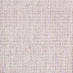 Wool-blend broadloom carpet swatch in a ribbed loop weave in mottled light pink, gray and gold.