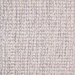 Wool-blend broadloom carpet swatch in a ribbed loop weave in mottled cream, gray and charcoal.