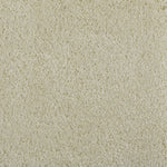 Synthetic broadloom carpet swatch in a cut pile texture in cream.