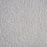 Synthetic-blend broadloom carpet swatch in an abstract textured loop weave in greige.