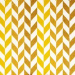 Wool-silk broadloom carpet swatch in a chevron stripe pattern in shades of yellow on a white field.